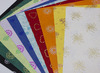 Knutselpapier - zijdepapier - glitter - 23 x 33 cm - set van 10 assorti