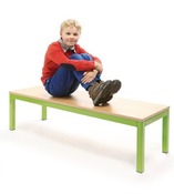 ZITBANK - METAAL - DIKKE POTEN - 160 X 40 CM