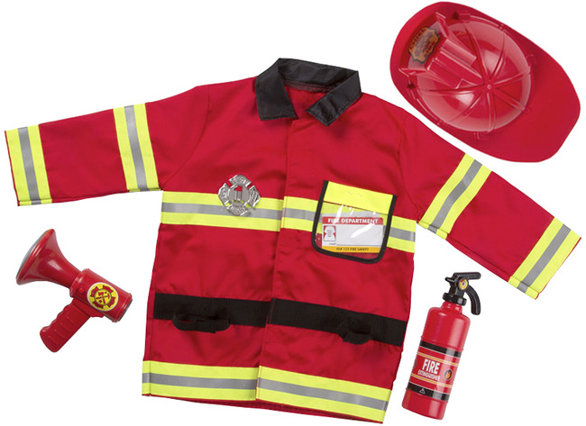 Kleding - verkleedkledij - Melissa & Doug - brandweerman - rollenspel - per stuk