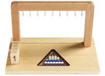 Rekenspel - Montessori - Telkralen - 1 tot 9 - Per spel