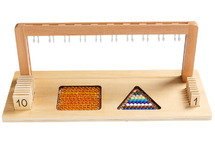 Rekenspel - Montessori - Telkralen - 10 tot 19 - Per spel