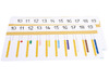 Spel - rekenspel - Montessori - Telkralen - 10 tot 19 - per spel