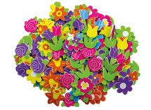 Foam - stickers - lentebloemen - set van 120