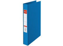 Mappen - ringmap - 2-rings - A4 - 35 mm - opaak - kunststof - blauw - per stuk