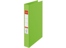 Mappen - ringmap - 2-rings - A4 - 35 mm - opaak - kunststof - groen - per stuk