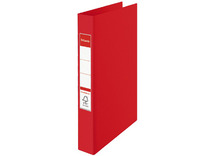 Mappen - ringmap - 2-rings - A4 - 35 mm - opaak - kunststof - rood - per stuk