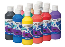Verf - textielverf - Creall - Tex - 12 x 250 ml - set van 12 assorti