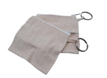 Geld - geldbuidel met ring - textiel - blanco - set van 20