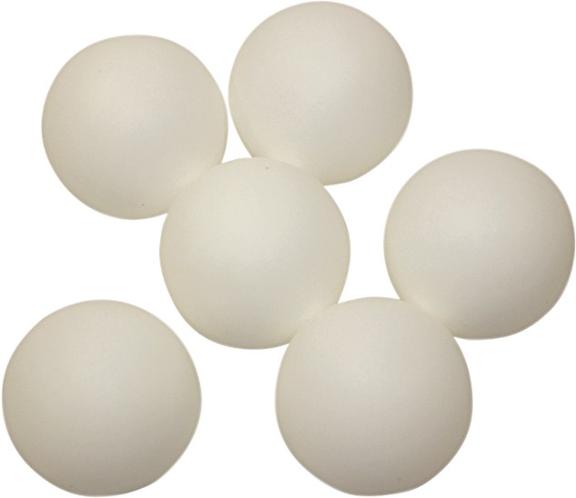 De onze Uiterlijk Kaarsen Balspellen - pingpong balletjes - tafeltennis - wit - tafeltennisballen -  pingpongballen - set van 6 - Baert