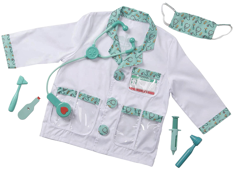 Kleding - - Melissa Doug - dokter - rollenspel - per stuk - Baert