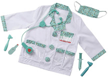 Kleding - verkleedkledij - Melissa & Doug - dokter - rollenspel - per stuk