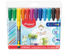Stiften - alcoholstiften - Maped Custom - rond - 1 mm - set van 12 assorti