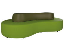 Banken - ADX Ziteiland Peanut - 290 x 75 x 145 cm - per stuk