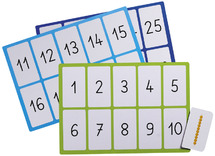 Rekenspel - Montessori - Lottospel - 1 tot 30 - Per spel