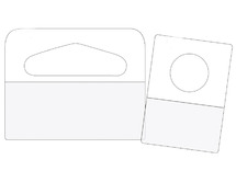 Hangers - ophangstickers - zelfklevend - 2 x 3 cm - set van 36