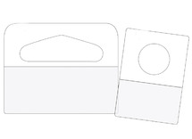 Stickers - ophangstickers - zelfklevend - 2 x 3 cm - set van 36