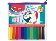 Stiften - whiteboard - Maped - set van 12 assorti