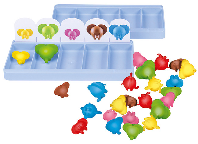 Spel - sorteerspel - Nathan Tris - olifant - per spel