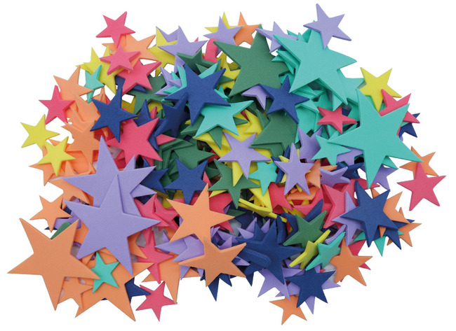 Figuren - foam - ster - set van 150