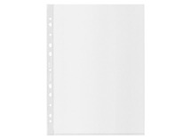 Insteekhoezen - U pochetten - 1 zijde open - met gaatjes - A4 - glashelder - 60 micron - per 100