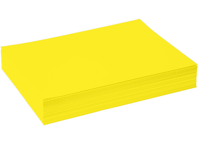 Knutselpapier - Folia - A4 - 120 g - geel - pak van 250 vellen