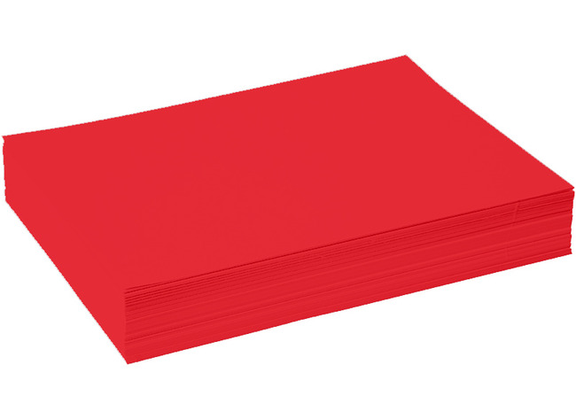 Knutselpapier - Folia - A4 - 120 g - rood - pak van 250 vellen