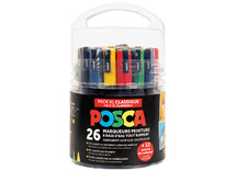Stiften - verfstiften - Posca - klassiek - assortiment van 26