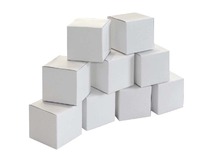Karton - doosjes - vierkant - blanco - set van 20