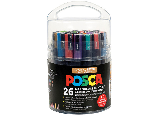 Marqueurs - marqueurs de peinture - Posca - festif - set de 26 assorti