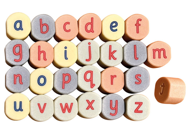 Stempels - letterstempels - Yellow Door Alphabet Stamping Stones - alfabet - per set
