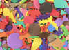Figuren - foam - mix - set van 750 assorti
