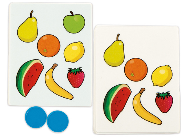 Spel - zoekspel - Rolf - wat ontbreekt er? - fruit - taal - per spel