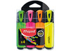 Stiften - markeerstiften - Maped Fluo'Peps Classic - set van 4 assorti