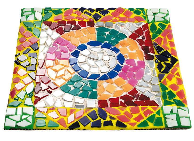 Decoratie - steentjes - mozaïek - in verschillende kleuren set van -
