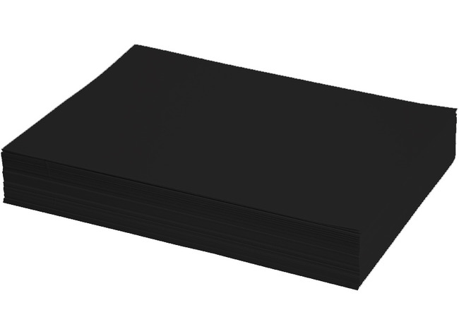 Papier - tekenpapier - A4 - 130 g - zwart - pak van 250 vellen