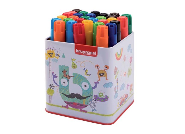Stiften - kleurstiften - Bruynzeel Big Point - dik - set van 30 assorti