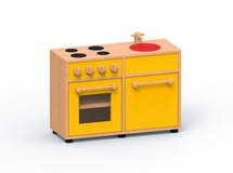 Speelmeubel - duokeuken - Trendy - oven - kookplaten - afwasbak - 78 x 30 x 55 cm - in verschillende kleuren - per stuk