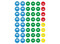 Stickers - beloningsstickers - Apli Kids - smileys - rond - 3 cm - set van 144 stickers
