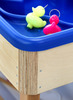 Zand- en watertafel - enkel houten frame - zonder blauwe bak - 64 cm hoog - per stuk
