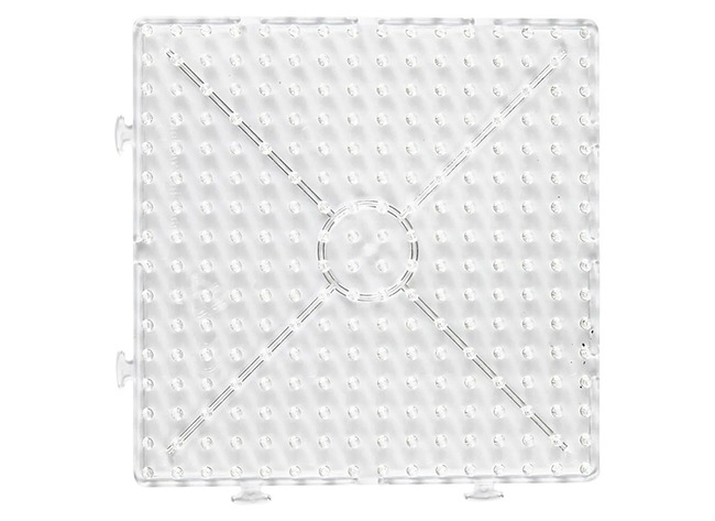 Kralen - strijkkralen - onderplaat - transparant - voor jumbo - 15 x 15 cm - per stuk
