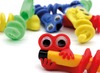 Cadeautje - monsters voor op potloden - set van 8 assorti