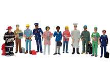 Poppen - spelfiguren - Miniland - beroepen - assortiment van 11