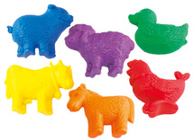 Sorteerfiguren - EDX Education - boerderijdieren - set van 72 assorti