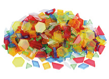 Lichtbord - geometrische vormen - plastic - transparant - 2D-vormen - assortiment van 360