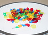 Lichtbordmateriaal - geometrische vormen - transparant - 2D-vormen - kunststof - set van 360 assorti