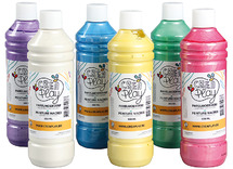 Verf - parelmoerverf - Creaplay - 6 x 500 ml - set van 6 assorti