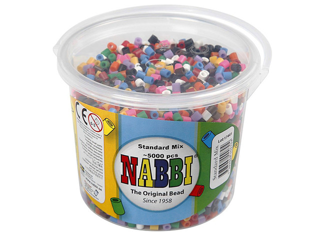 Kralen - strijkkralen - NABBI - midi - gekleurd - set van 5000 stuks