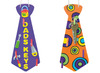 Sleutelhangers - hout - das - set van 3