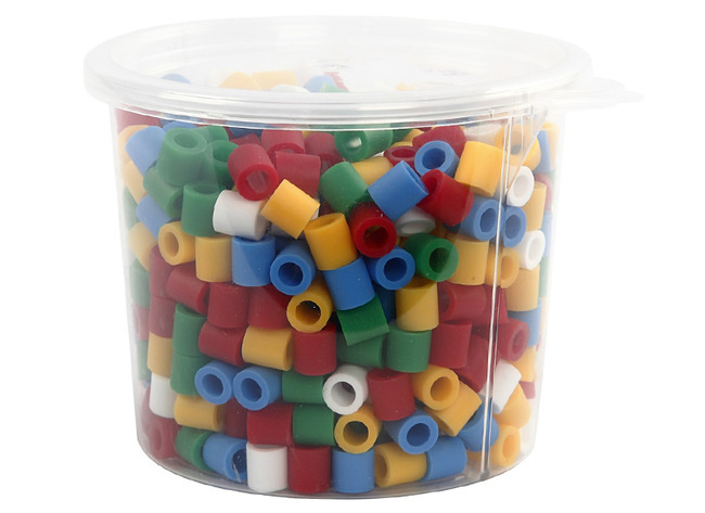Kralen - strijkkralen - Nabbi Jumbo - gekleurd - set van 550 assorti