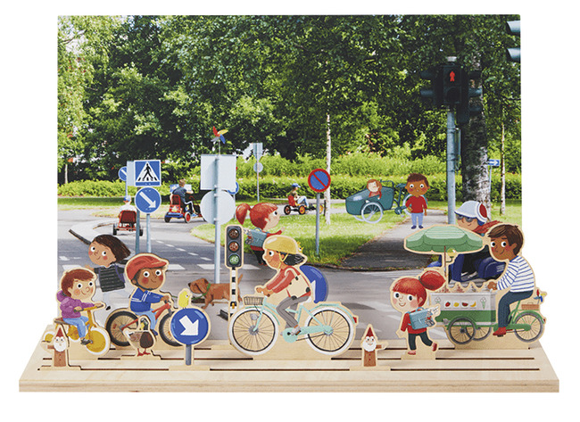 Vertelplaten - speelpuzzel verkeer - per set
